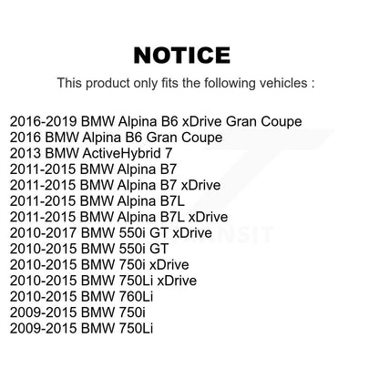 [Arrière] Kit de Disque de frein pour BMW 750Li xDrive 750i 550i GT Alpina B7 B6 Gran Coupe 760Li B7L ActiveHybrid 7 K8-102328