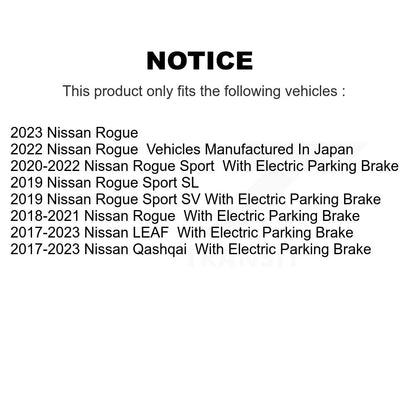 [Arrière] Kit de Disque de frein pour Nissan Rogue Sport LEAF Qashqai K8-102331