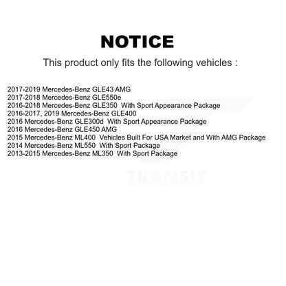 [Arrière] Disque de frein pour Mercedes-Benz ML350 GLE400 GLE350 GLE43 AMG ML400 GLE450 ML550 K8-102346