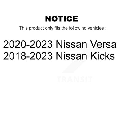 [Arrière] Kit de Tambour de frein pour Nissan Kicks Versa K8-102390