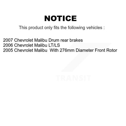 [Avant + Arrière] Kit de Disque de frein pour Chevrolet Malibu K8-102392