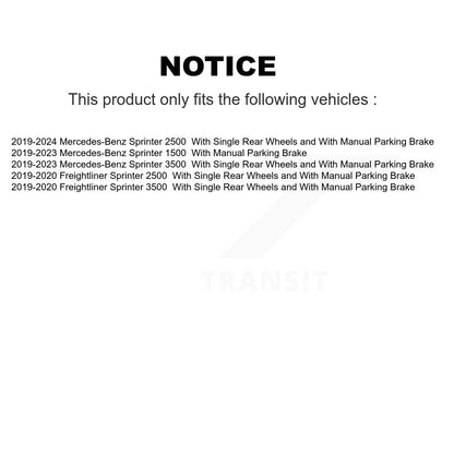 [Arrière] Disque de frein pour Mercedes-Benz Sprinter 2500 3500 Freightliner 1500 K8-102476