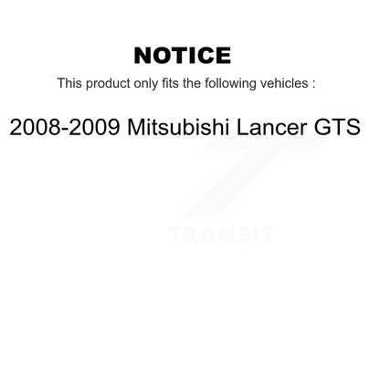 [Avant et Arrière] Disque de frein pour 2008-2009 Mitsubishi Lancer GTS K8-102514