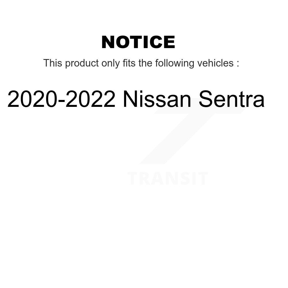 [Avant et Arrière] Disque de frein pour 2020-2022 Nissan Sentra K8-102519