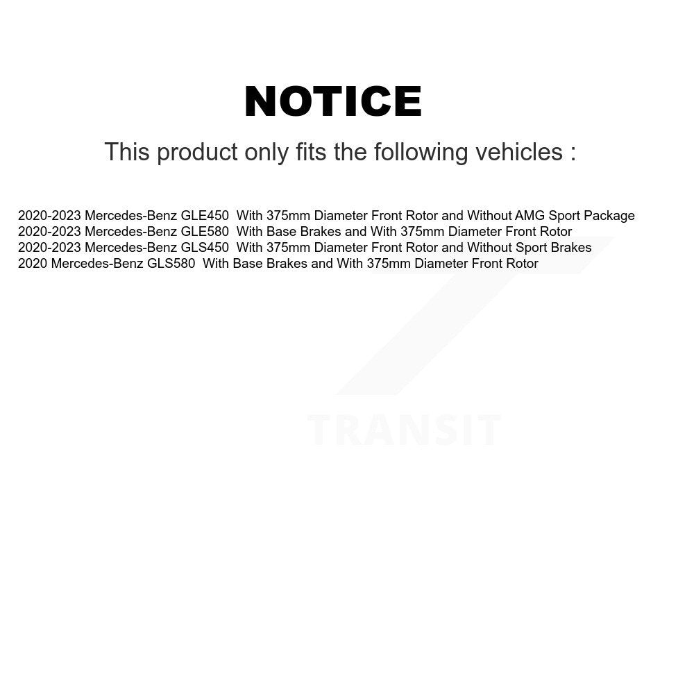 [Avant] Disque de frein pour Mercedes-Benz GLE450 GLS450 GLS580 GLE580 K8-102602