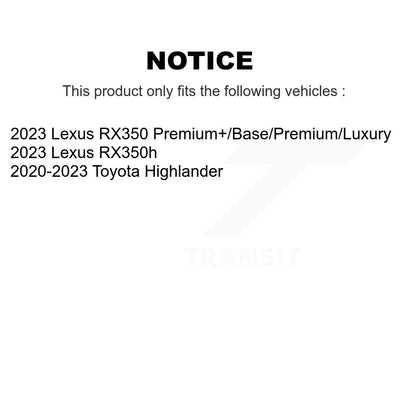 [Avant] Disque de frein pour Toyota Highlander Lexus RX350 RX350h K8-102612