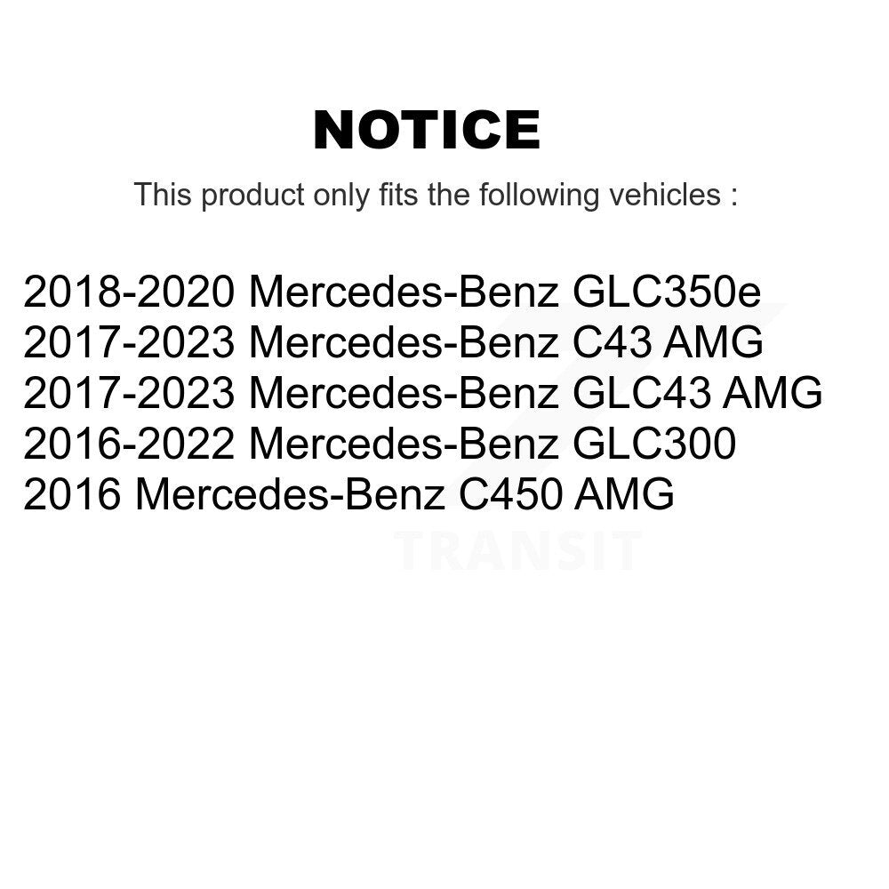 [Arrière] Disque de frein pour Mercedes-Benz GLC300 C43 AMG GLC43 C450 GLC350e K8-102657
