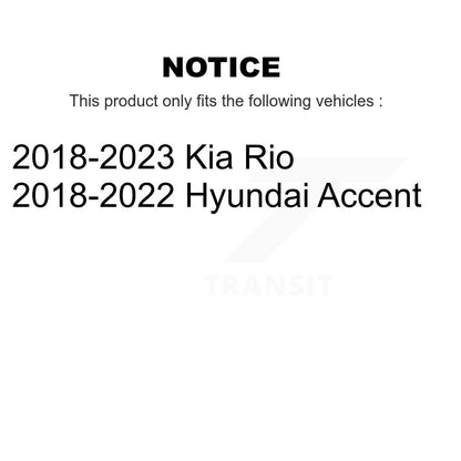 [Arrière] Tambour de frein pour Kia Rio Hyundai Accent K8-102709