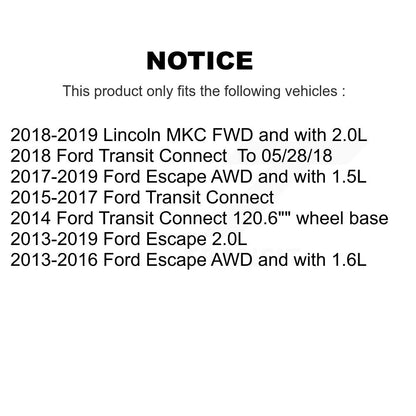 [Avant] Kit de Disque et plaquette (céramique) de frein pour Ford Escape Connect Lincoln MKC K8C-100059