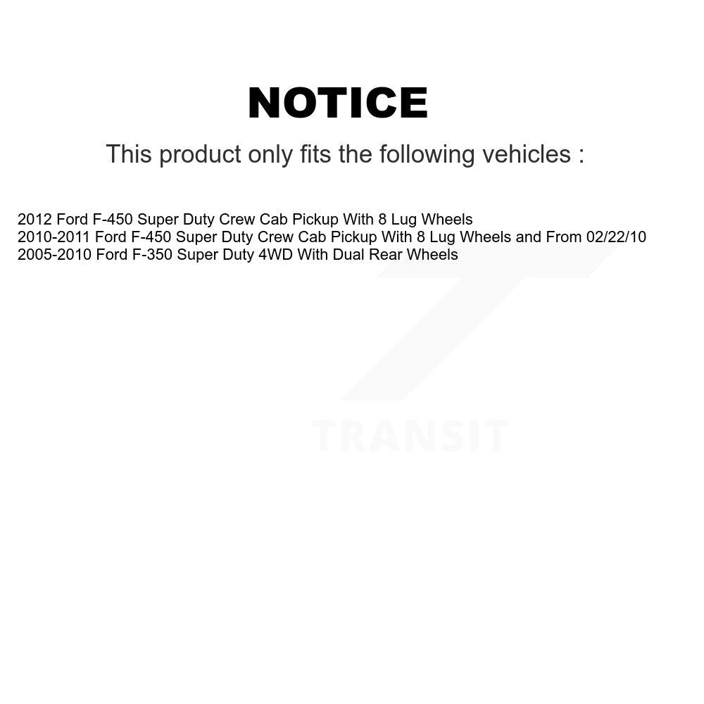 [Avant] Kit de Disque et plaquette (céramique) de frein pour Ford F-350 Super Duty F-450 K8C-100101