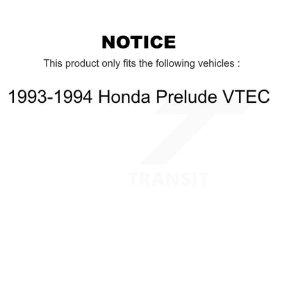 [Avant] Kit de Disque et plaquette (céramique) de frein pour 1993-1994 Honda Prelude VTEC K8C-100172