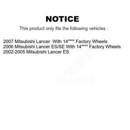 [Avant] Kit de Disque et plaquette (céramique) de frein pour Mitsubishi Lancer K8C-100274