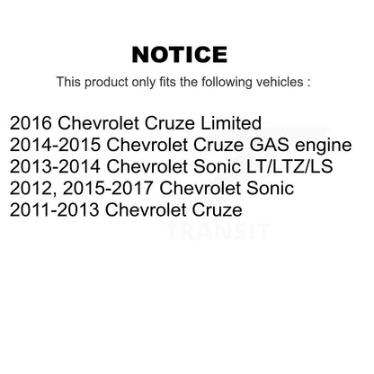 [Avant] Kit de Disque et plaquette (céramique) de frein pour Chevrolet Cruze Sonic Limited K8C-100293