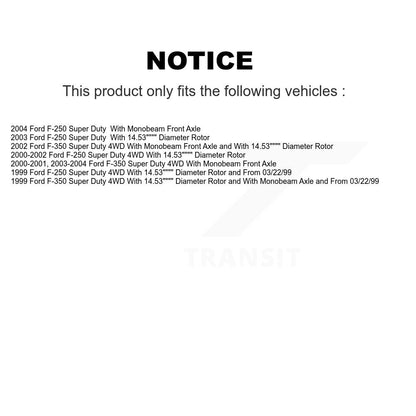 [Avant] Kit de Disque et plaquette (céramique) de frein pour Ford F-250 Super Duty F-350 K8C-100360
