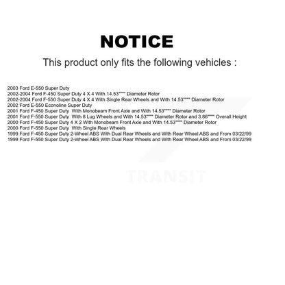 [Avant] Kit de Disque et plaquette (céramique) de frein pour Ford E-550 Super Duty F-450 F-550 Econoline K8C-100544