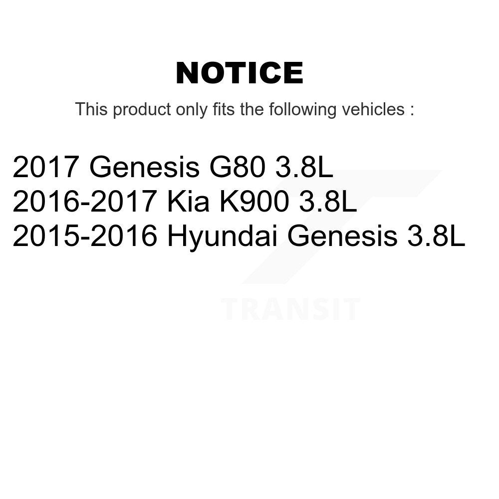 [Avant] Disque et plaquette de frein pour Hyundai Genesis G80 Kia K900 3.8L K8C-100565