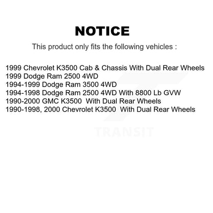 [Avant] Kit de Disque et plaquette (céramique) de frein pour Dodge Ram 2500 K3500 3500 Chevrolet GMC K8C-100591