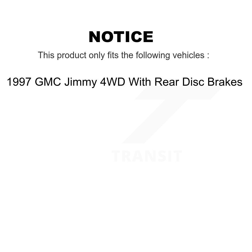 [Avant + Arrière] Kit de Disque et plaquette (céramique) de frein pour 1997 Chevrolet Blazer GMC Jimmy K8C-100729
