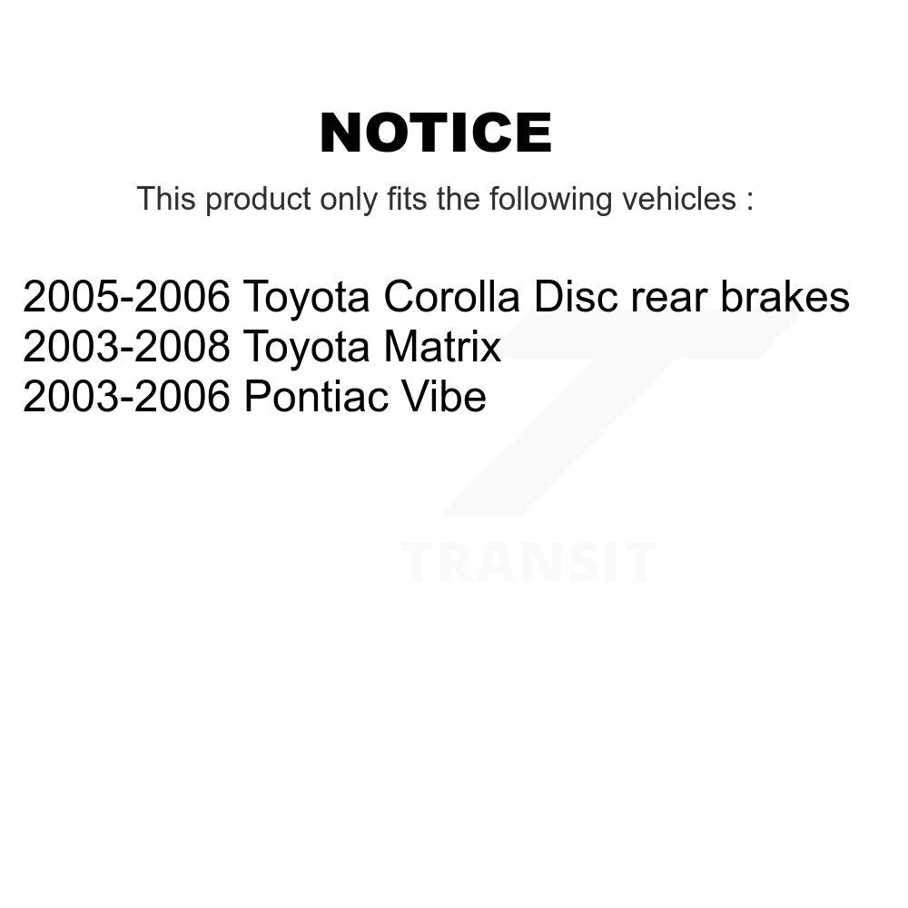[Avant + Arrière] Kit de Disque et plaquette (céramique) de frein pour Toyota Corolla Matrix Pontiac Vibe K8C-100734