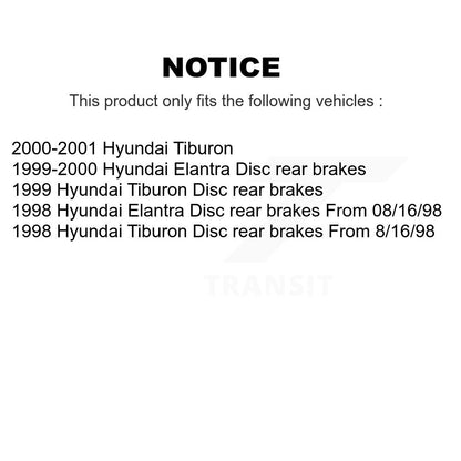 [Avant + Arrière] Kit de Disque et plaquette (céramique) de frein pour Hyundai Elantra Tiburon K8C-101002