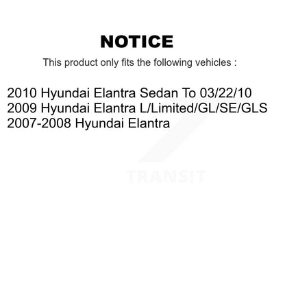 [Avant + Arrière] Kit de Disque et plaquette (céramique) de frein pour Hyundai Elantra K8C-101186