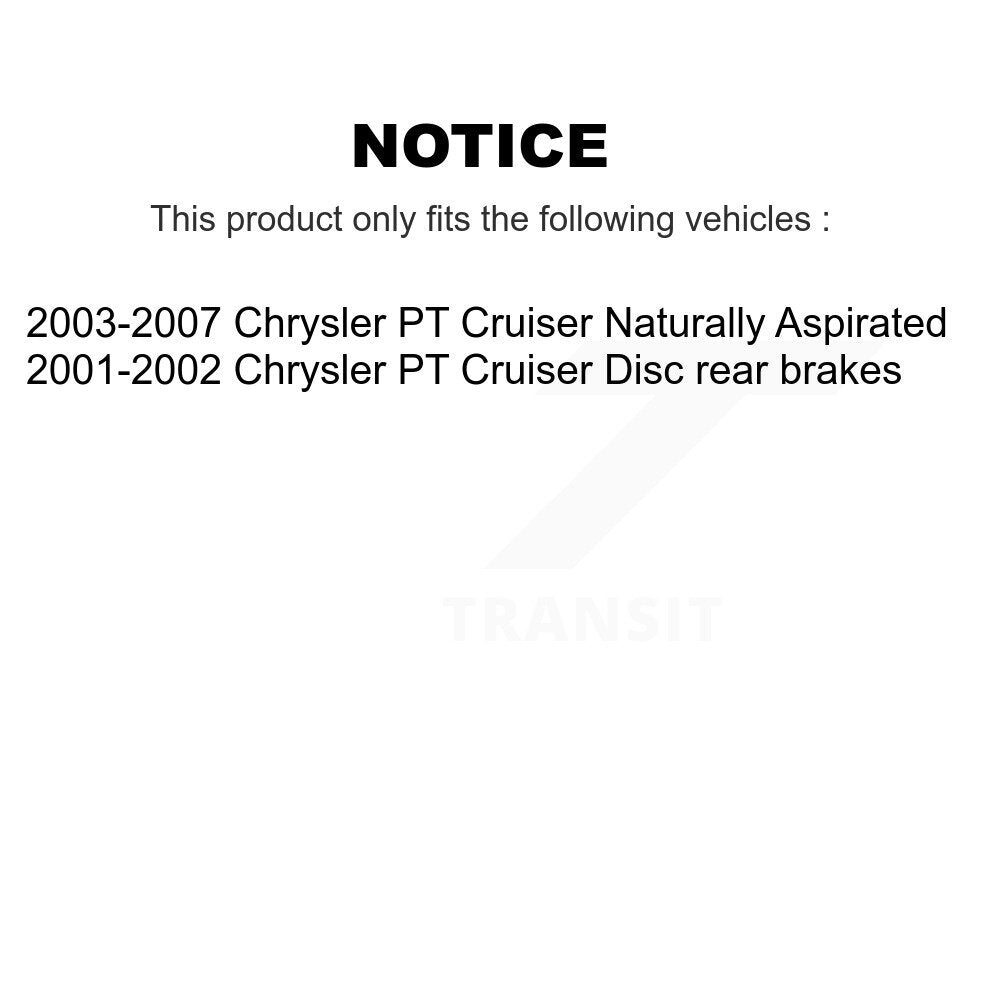 [Avant + Arrière] Kit de Disque et plaquette (céramique) de frein pour Chrysler PT Cruiser K8C-101220