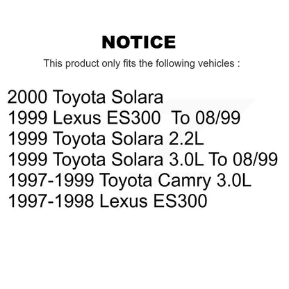 [Avant et Arrière] Disque et plaquette de frein pour Toyota Camry Solara Lexus ES300 K8C-101234