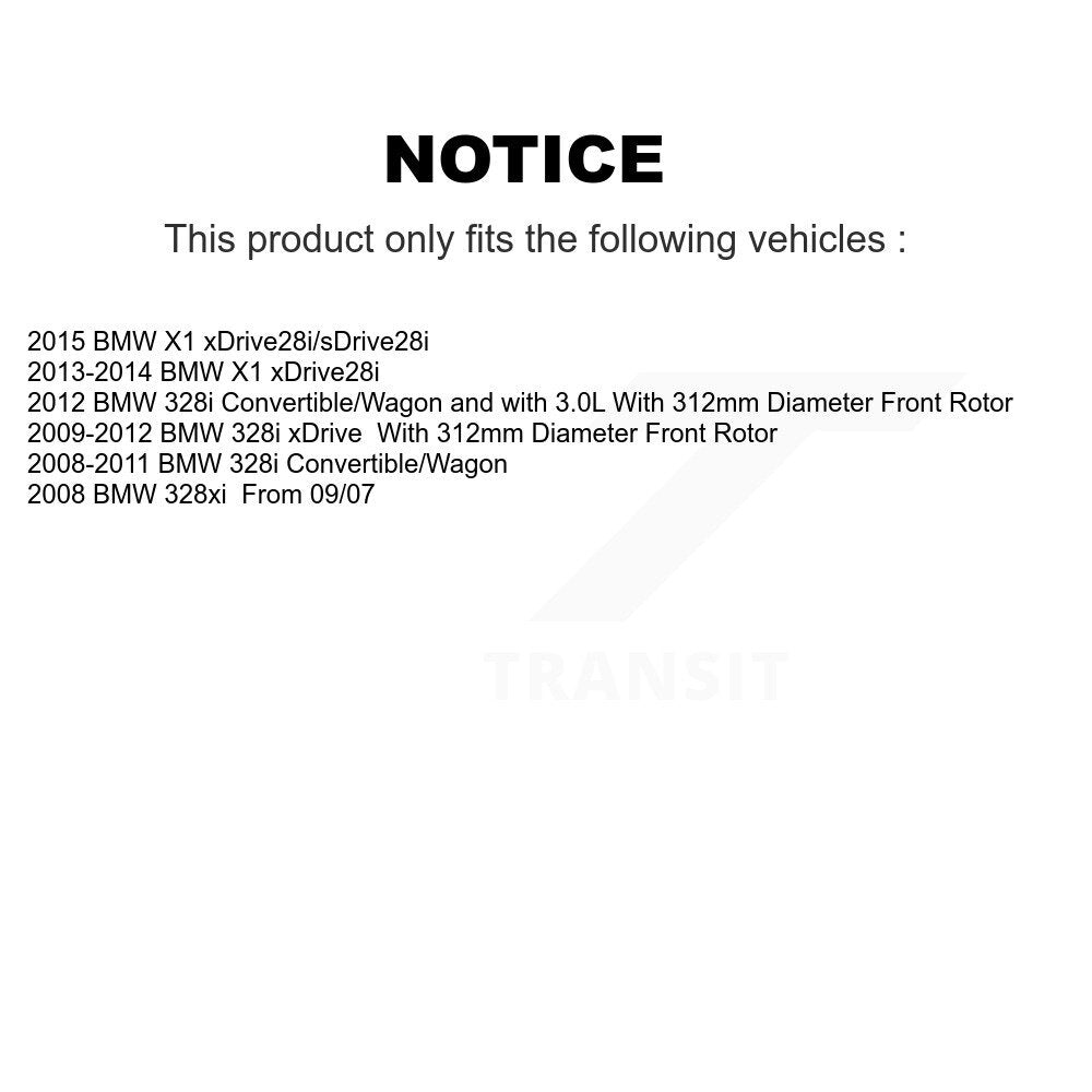 [Avant + Arrière] Kit de Disque et plaquette (céramique) de frein pour BMW 328i xDrive X1 328xi K8C-101298