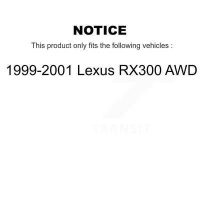 [Avant et Arrière] Disque et plaquette de frein pour 1999-2001 Lexus RX300 AWD K8C-101304