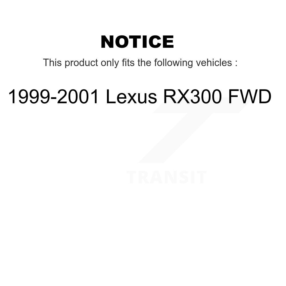[Avant et Arrière] Disque et plaquette de frein pour 1999-2001 Lexus RX300 FWD K8C-101305