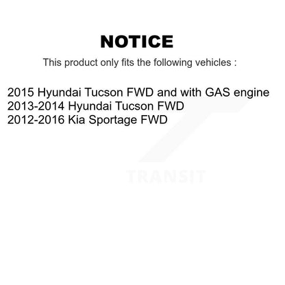 [Avant + Arrière] Kit de Disque et plaquette (céramique) de frein pour Kia Sportage Hyundai Tucson K8C-101341