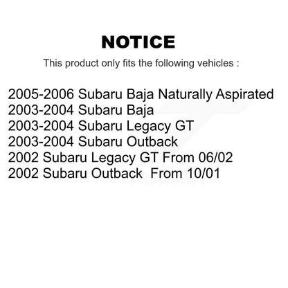 [Avant + Arrière] Kit de Disque et plaquette (céramique) de frein pour Subaru Outback Legacy Baja K8C-101406