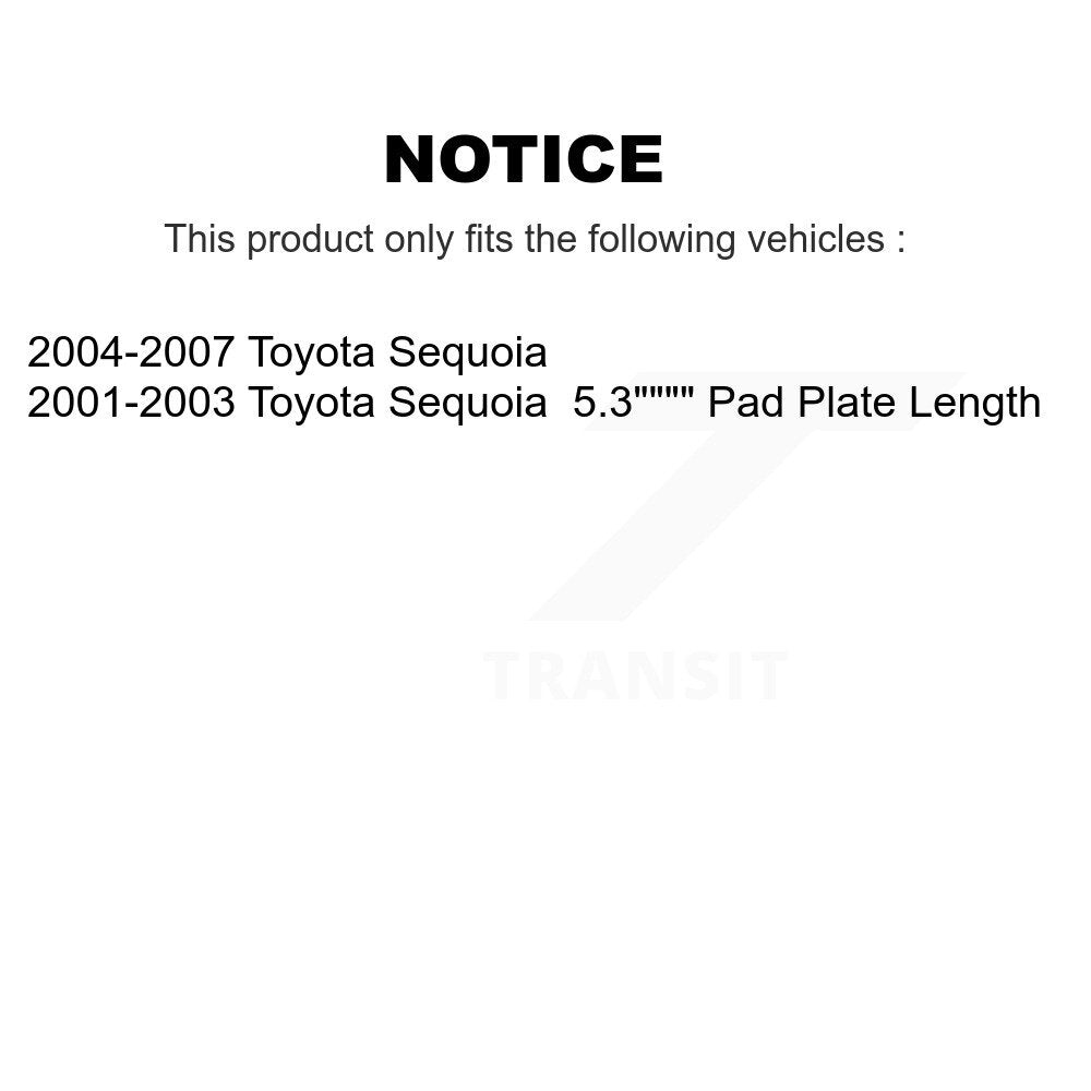 [Avant + Arrière] Kit de Disque et plaquette (céramique) de frein pour Toyota Sequoia K8C-101431