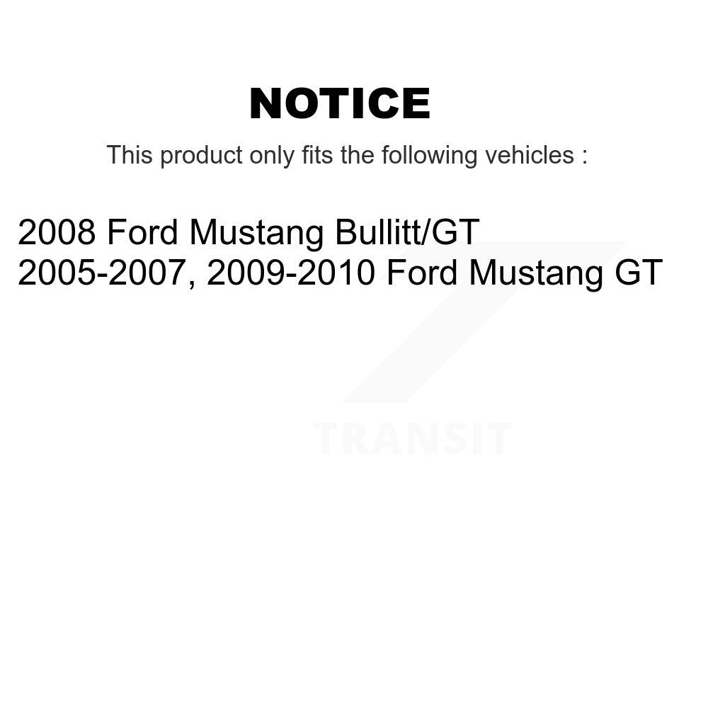 [Avant + Arrière] Kit de Disque et plaquette (céramique) de frein pour Ford Mustang K8C-101556