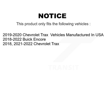 [Avant et Arrière] Disque et plaquette de frein pour Buick Encore Chevrolet Trax K8C-101591