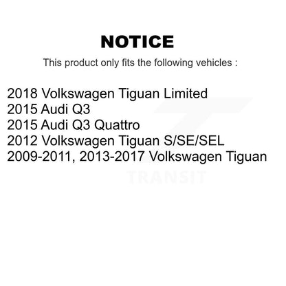 [Avant + Arrière] Kit de Disque et plaquette (céramique) de frein pour Volkswagen Tiguan Audi Q3 Limited Quattro K8C-101597