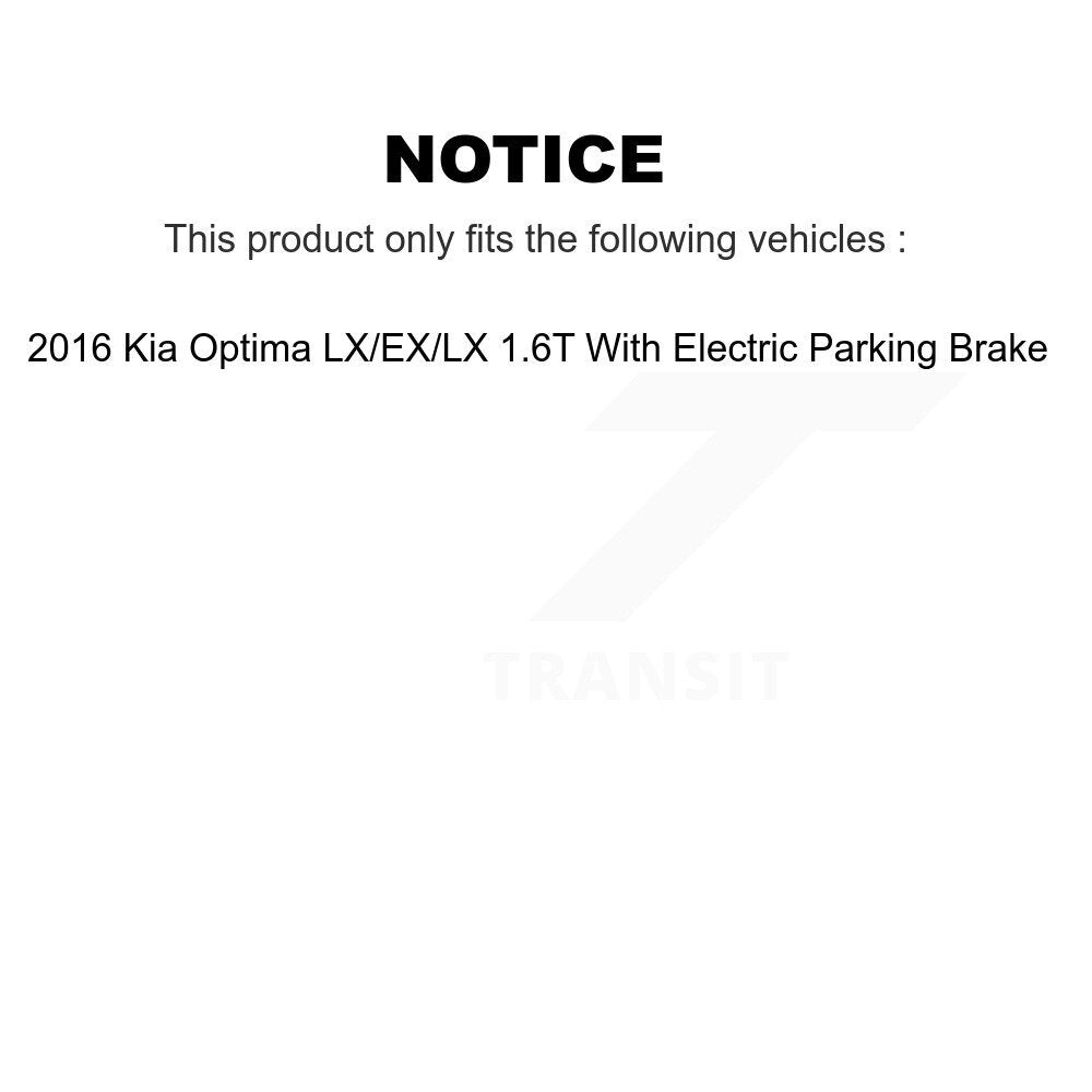 [Arrière] Disque et plaquette de frein pour Kia Optima LX EX 1.6T With Electric Parking K8C-101671