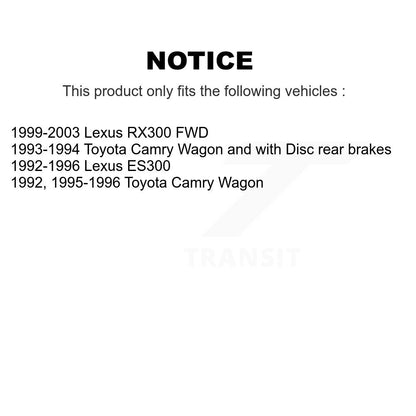 [Arrière] Disque et plaquette de frein pour Lexus Toyota Camry RX300 ES300 K8C-101732