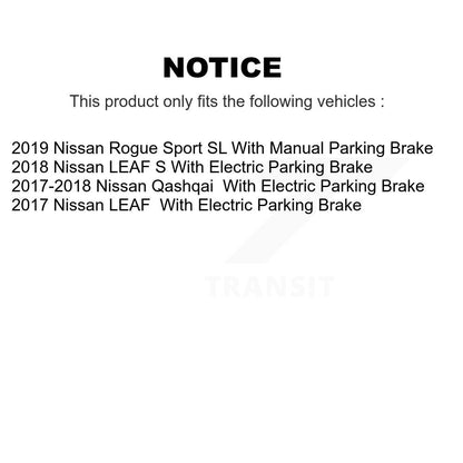 [Arrière] Kit de Disque et plaquette (céramique) de frein pour Nissan Rogue Sport LEAF Qashqai K8C-101772