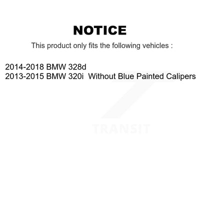 [Arrière] Kit de Disque et plaquette (céramique) de frein pour BMW 328i 320i 428i 228i 230i 328d xDrive K8C-101778