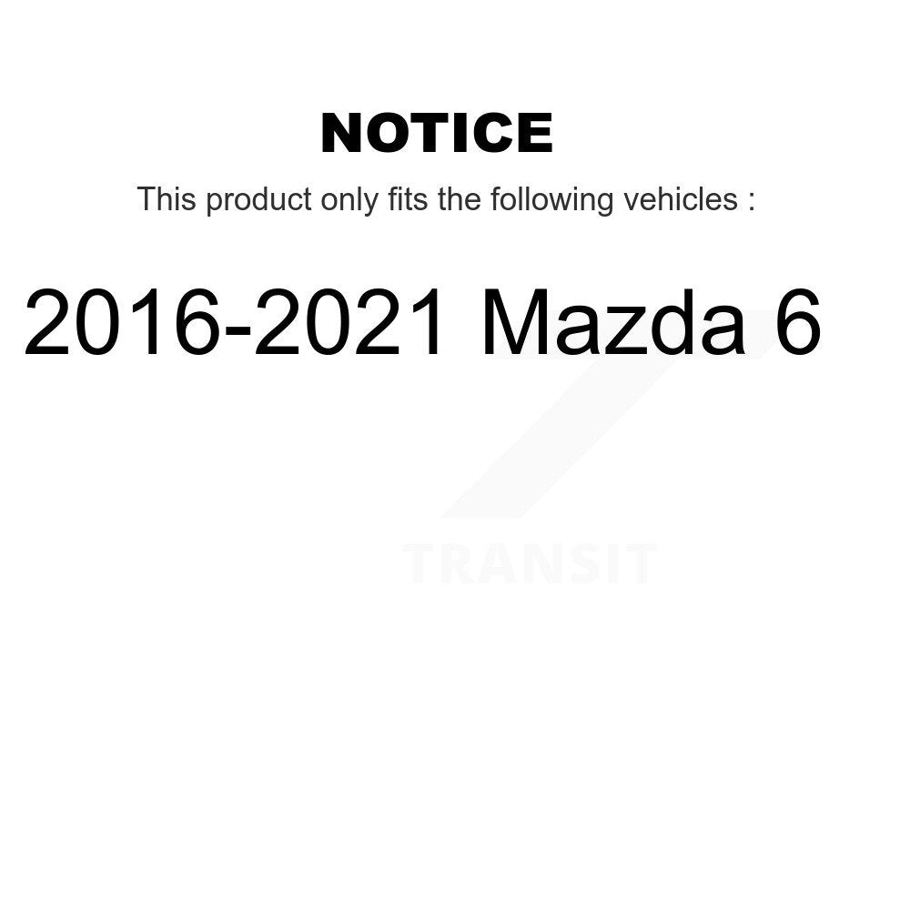 [Arrière] Kit de Disque et plaquette (céramique) de frein pour 2016-2021 Mazda 6 K8C-101795