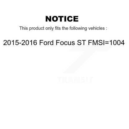 [Avant + Arrière] Kit de Disque et plaquette (céramique) de frein pour 2015-2016 Ford Focus ST FMSI=1004 K8C-102203