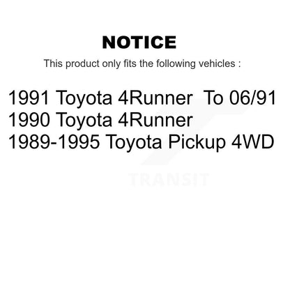 [Avant + Arrière] Kit de Disque et plaquette (céramique) de frein pour Toyota Pickup 4Runner K8C-102257