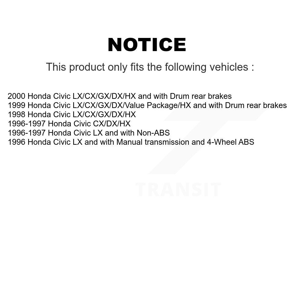 [Avant + Arrière] Kit de Disque et plaquette (céramique) de frein pour Honda Civic K8C-102259