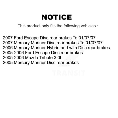 [Avant + Arrière] Kit de Disque et plaquette (céramique) de frein pour Ford Escape Mercury Mariner Mazda Tribute K8C-102549