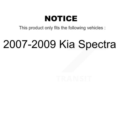 [Avant et Arrière] Disque et plaquette de frein pour 2007-2009 Kia Spectra K8C-102577