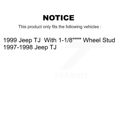 [Avant + Arrière] Kit de Disque et plaquette (céramique) de frein pour Jeep TJ K8C-102612
