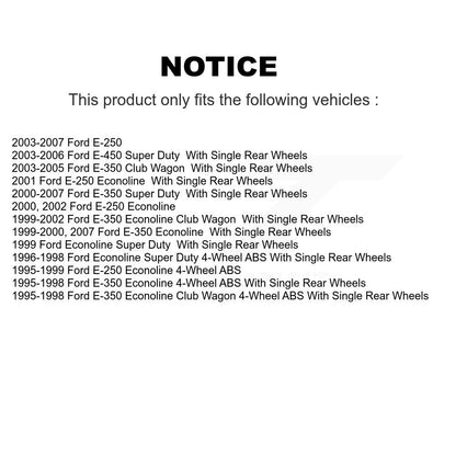 [Avant] Kit de Disque et plaquette (céramique) de frein pour Ford E-350 Super Duty E-250 Econoline F-250 HD Club Wagon E-450 K8C-102695