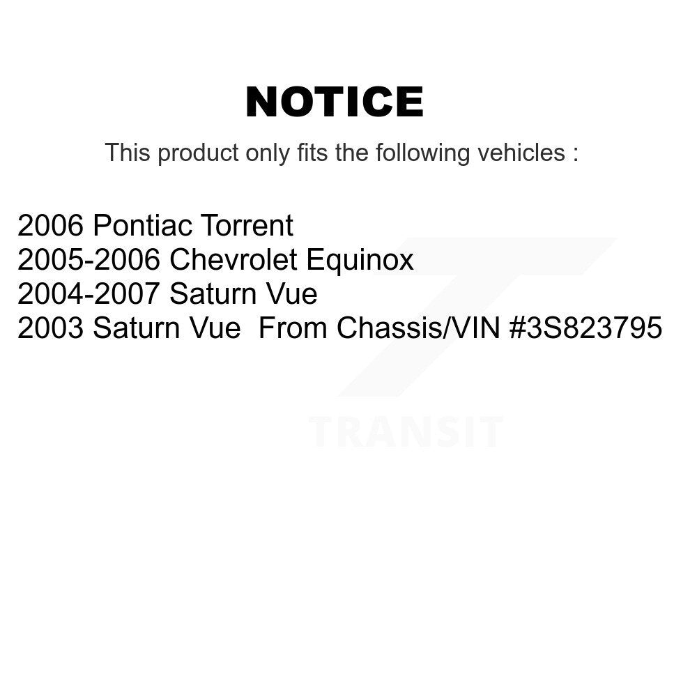 [Avant et Arrière] Disque et plaquette de frein pour Chevrolet Equinox Saturn Vue K8C-102942