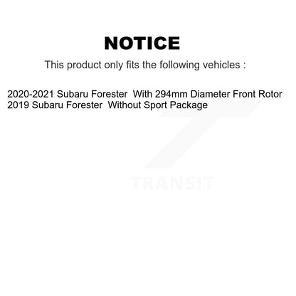 [Avant + Arrière] Kit de Disque et plaquette (céramique) de frein pour Subaru Forester K8C-102993